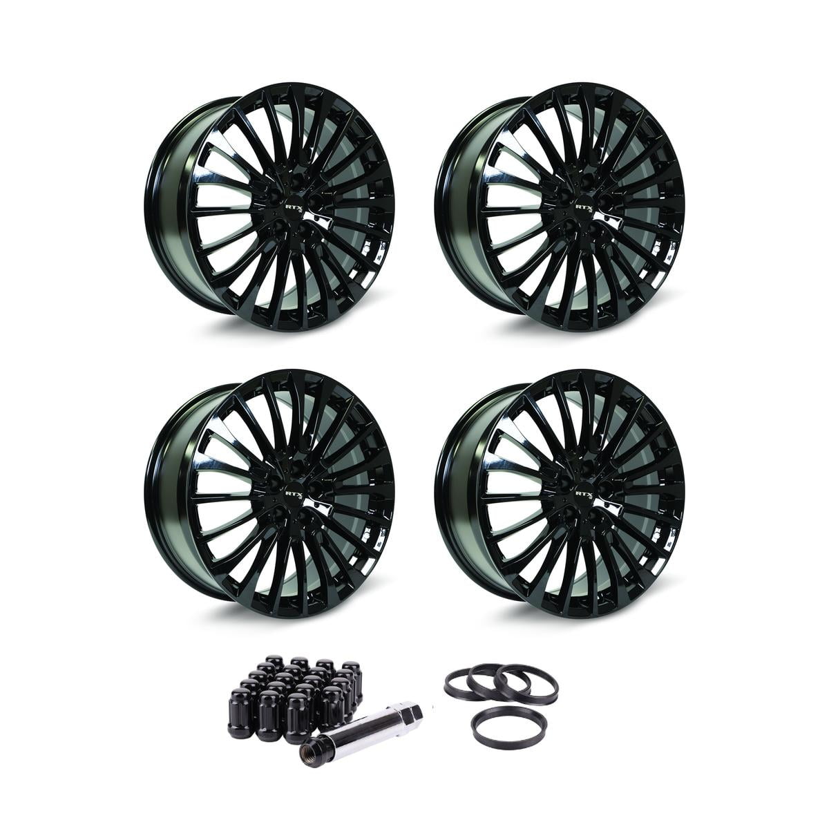 20 Inch Black Rims (Set of 4) for 2020-2023 Audi e-tron Sportback, RTX ...