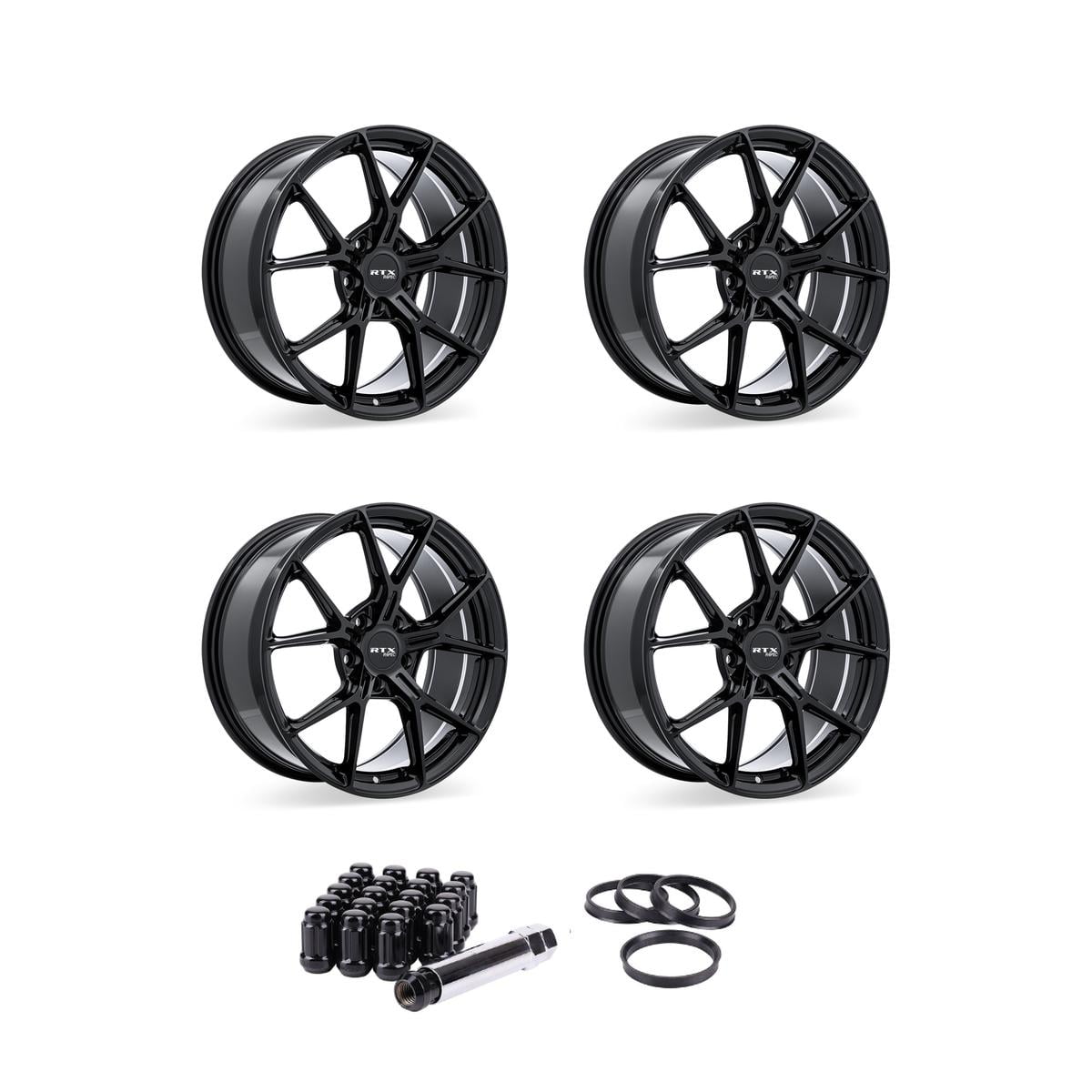 20 Inch Black Rims (Set of 4) for 20222024 Hyundai Santa Cruz, RTX