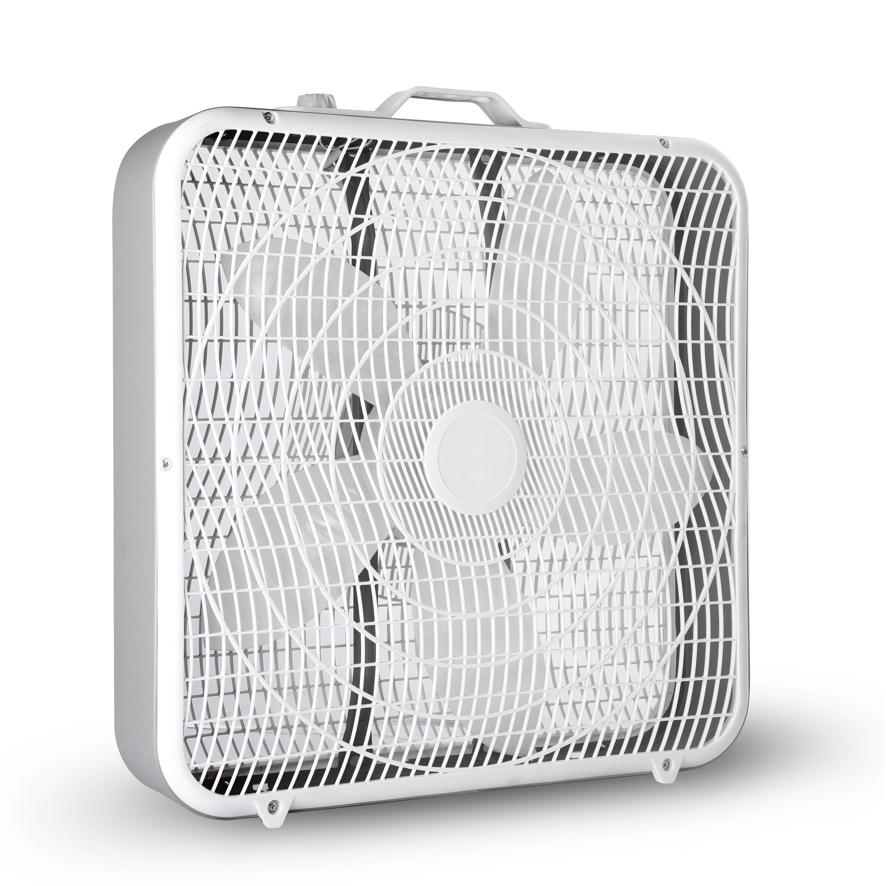 20 Inch Box Fan, Portable Floor Fan with 3-Speed Quiet 2000 CFM Airflow ...