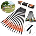 thumbnail image 1 of 20 Inch Carbon Crossbow Bolts 12 Pack, Carbon Crossbow Arrows for Hunting and Outdoor Practice, Blue, 1 of 8