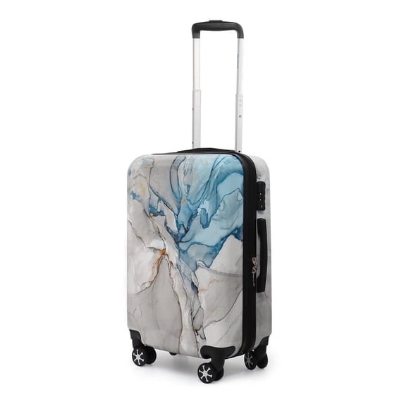New York Xpress 20" Carry on Luggage Expandable Spinner Suitcase with Tsa Lock, Lightweight PC Hardside Rolling Suitcase,0028-19