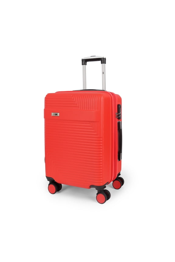 20 inch Carry on Luggage for Airplane, Hardside Expandable Suitcase with Spinner Wheels, Lightweight Rolling Luggage, Red - WD588