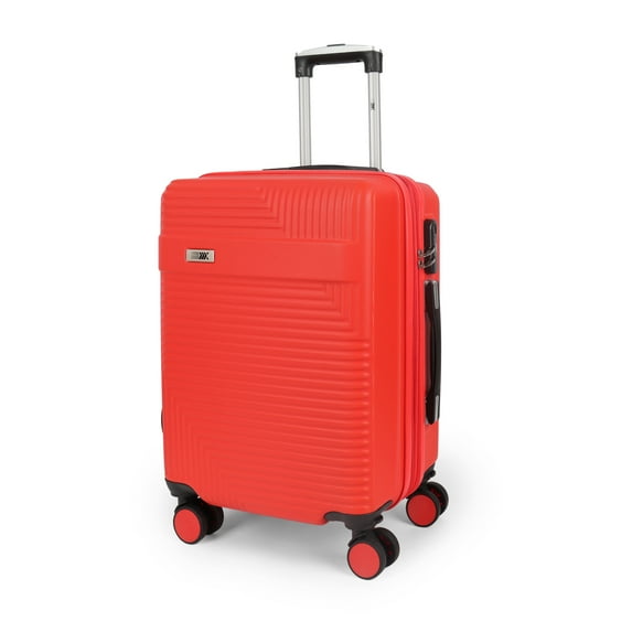 20 inch Carry on Luggage for Airplane, Hardside Expandable Suitcase with Spinner Wheels, Lightweight Rolling Luggage, Red - WD588