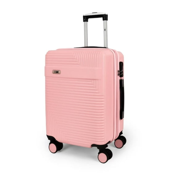 20 Inch Carry On Luggage for Airplane, Hardside Expandable Suitcase with 8 Spinner Wheels,Lightweight Durable Rolling Luggage for Men Women, Rose Gold, WD588