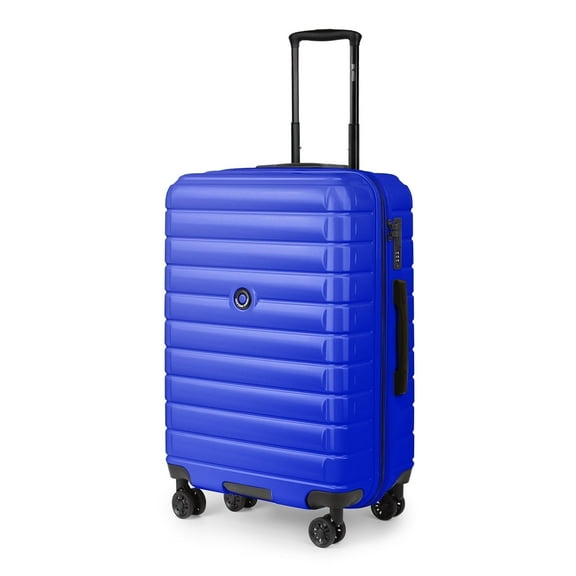 20 Inch Carry on Luggage for Airplane Lightweight Expandable Hardshell Suitcsae with Spinner Wheels and TSA Lock, Blue, LA13601