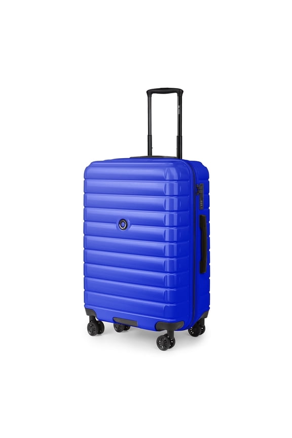 20 Inch Carry on Luggage for Airplane Lightweight Expandable Hardshell Suitcsae with Spinner Wheels and TSA Lock, Blue, LA13601