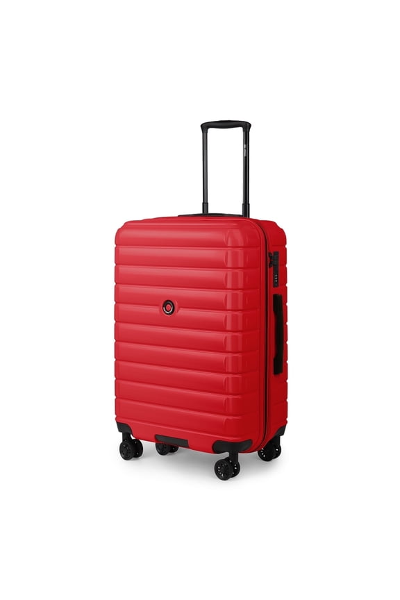 20 Inch Carry on Luggage for Airplane Lightweight Expandable Hardshell Suitcsae with Spinner Wheels and TSA Lock, Red, LA13601