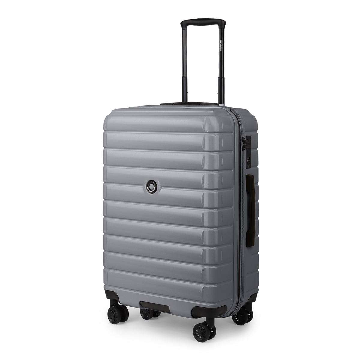 20 Inch Carry on Luggage for Airplane Lightweight Expandable Hardshell Suitcsae with Spinner Wheels and TSA Lock, Silver, LA13601