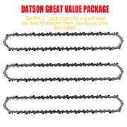 20 Inch Chainsaw Chain .325" Pitch .058" Gauge 76 Drive Links Fits for VEVOR, Supmix 62cc, NEOTEC NCS6200, WEMARS 6220G, Blue Max 53543, 8901, 8902 3 Chains - Full Chisel