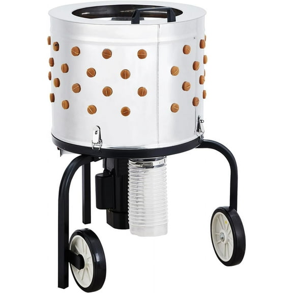 20 Inch Chicken Plucker Machine, 550W Efficient Commercial Chicken Plucker, Poultry Plucking with 106 Soft Fingers, Suitable for Chickens, Ducks, Pigeons and Other Poultry