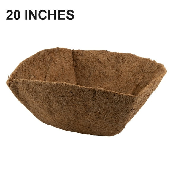 20 Inch Coconut Liners for Planters, Basket Liners Natural Coco Coir Basket Coco Replacement Liners for Hanging Basket Planters Flowers Vegetables