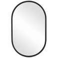 thumbnail image 1 of 20 Inch Contemporary Style Oblong Shape Mirror, Black - Saltoro Sherpi, 1 of 5