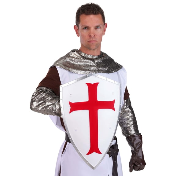 20-Inch Crusader Shield Costume Prop