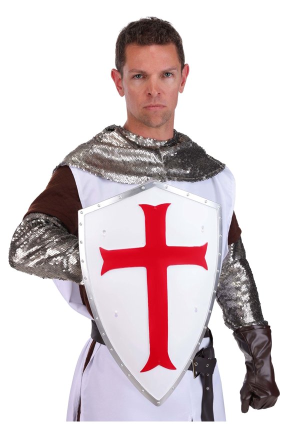 20-Inch Crusader Shield Costume Prop