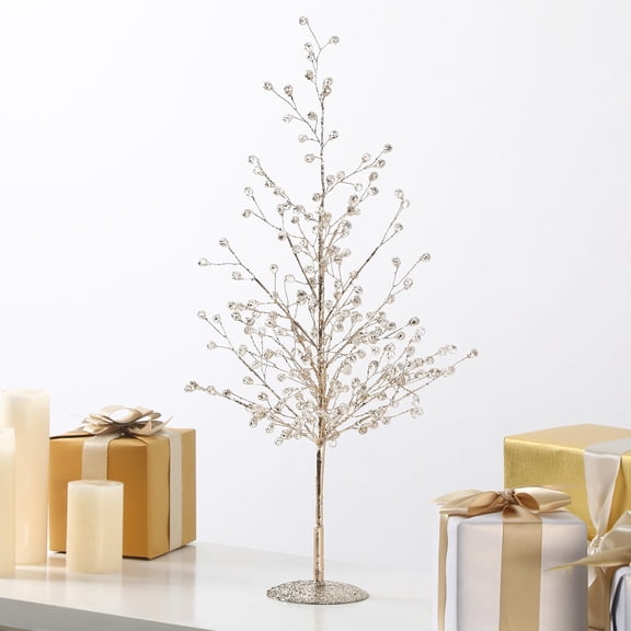 20 Inch Crystal Christmas Tree Tabletop Centerpiece Multicolor