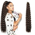 thumbnail image 1 of 20 Inch Deep Bundles Brazilian Virgin Human Hair, Wet and Wavy, Unprocessed 10A, Double Weft, 95-105g per Bundle, Thick Curly Weave, Ideal for Full Coverage, Curly Hair Styles, 12-30 Inches, Soft an, 1 of 7