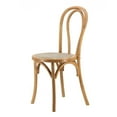 thumbnail image 1 of 20 Inch Dining Chair, Minimalist Open Rounded Back, Natural Oak Wood Frame- Saltoro Sherpi, 1 of 5