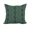 thumbnail image 1 of 20 Inch Dotted Décor Green Stripe Print Decorative Polyester Throw Pillow with Linen Texture, 1 of 1