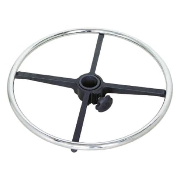 20 Inch Drafting Stool Foot Rest Ring - Office Chair Foot Ring - Adjustable Height Steel Footrest Replacement - Black Finish - S4165-3 Compatible Gas Lift