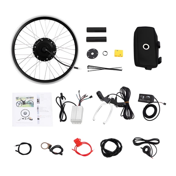 20 Inch Electric Bike Conversion Kit 36V 250W Brushless Front Wheel Motor with LED Display Electric Bicycle Front Hub for City Bike Mountain Bike