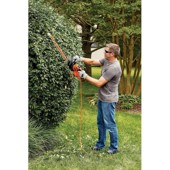 20-Inch Electric Hedge Trimmer with Saw, Lightweight Corded Design for Hedges and Branches