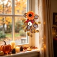 thumbnail image 1 of 20 Inch Fall Teardrop Swag with Maple Leaves Berries, Artificial Autumn Hanging Wreath for Front Door Staircase Indoor Outdoor Thanksgiving Decor (1PC, A), 1 of 9