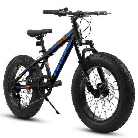 20-Inch Fat Tire Bike, 7-Speed Adult Mountain Bike, Dual Disc Brakes, High Carbon Steel Frame, Front Suspension, Mountain Buggy, City Commuter Bike