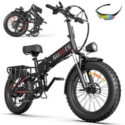 750W Electric Bike for Adults, 20" *4.0 Fat Tire Electric Mountain Bike, 48V 20AH Battery Foldable Ebike, 30-60 Miles PAS Range, Lockable Suspension Fork, Up to 20mph off-road Ebike UL2849