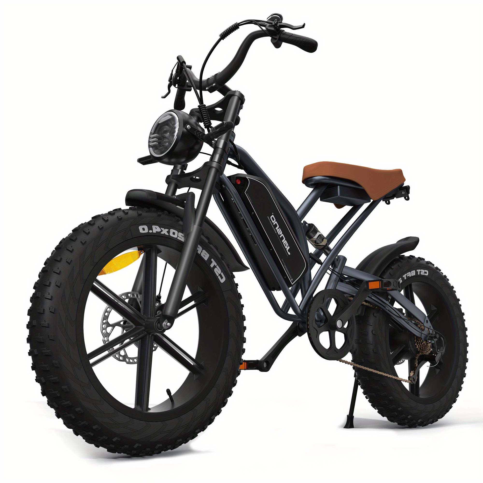 20 Inch Fat Tire Electric Bike for Adults, 750W Brushless Motor, Long