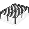 thumbnail image 1 of 20-Inch Full Size Double Layer Metal Platform Bed Frame with Round Corner Legs, 4000 lbs Capacity, Noise-Free, 1 of 9