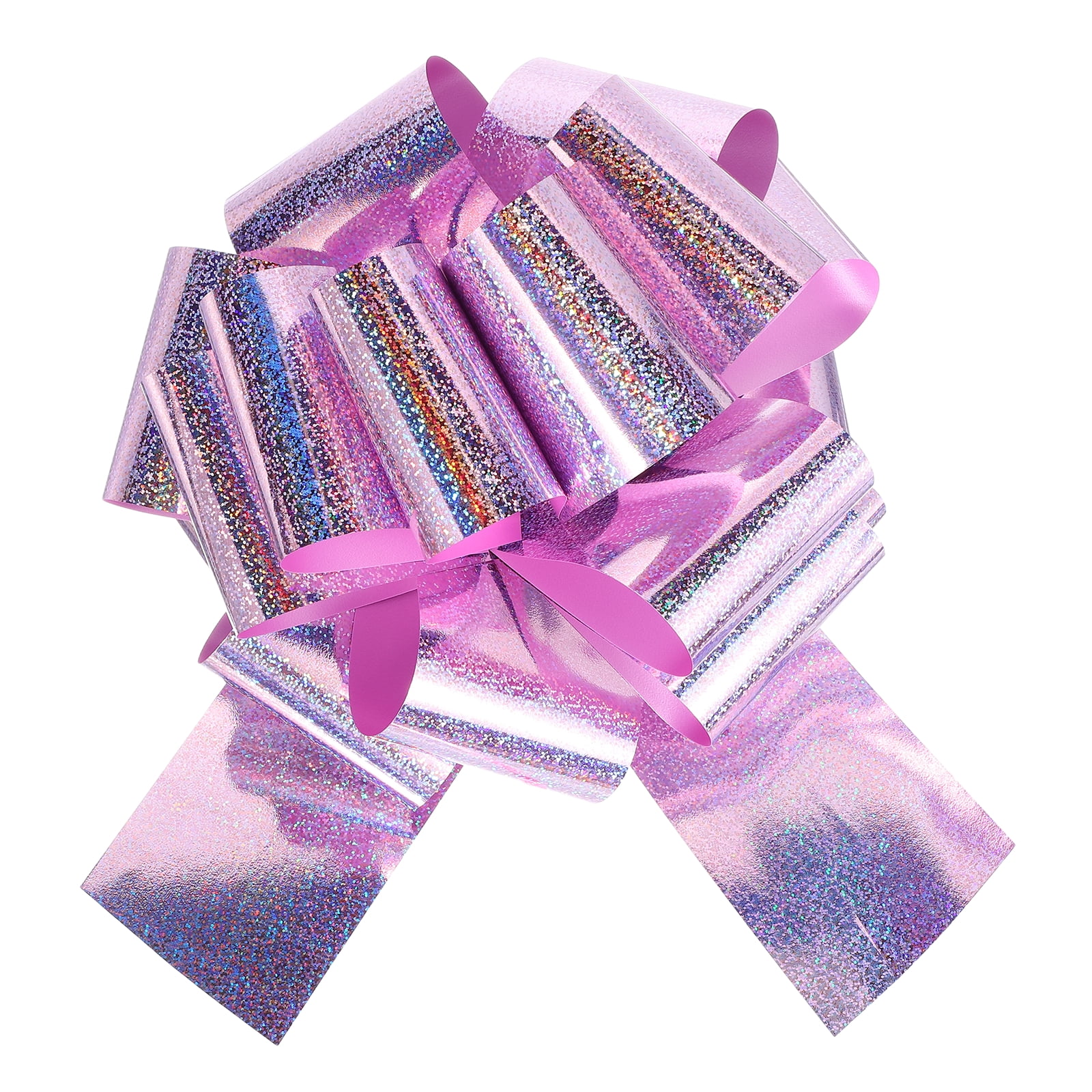 20 Inch Giant Large Pull Bow 1 Pcs Big Glitter Metallic Car Bows Ribbon for Wedding Presents Gift Wrapping Christmas, Rose Gold