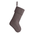 thumbnail image 1 of 20 Inch Gray Velvet Christmas Stocking,Soft Christmas Tree Stockings Ornaments,Decorative Hanging Ornaments for Stairs Fireplace Family New Year Holiday Decor, 1 of 5