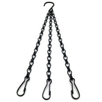 20 Inch Hanging Chains, 3 Leads Hanging Chain with Hooks for Plant Flower Pot Basket, Replacement Chain Hangers for Christmas Wreath, Lantern, Bird Feeder, Planter, Indoor