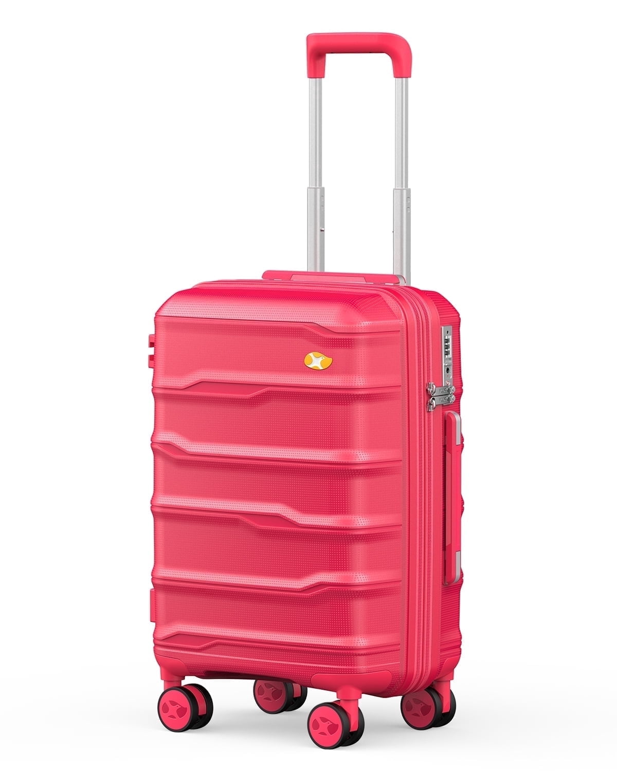 20-Inch Hard Shell Carry-On Suitcase, Black