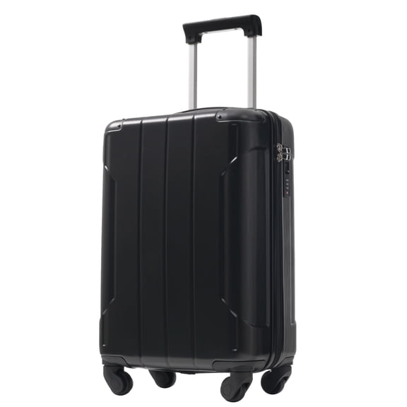 20 Inch Hardshell Carry‑On Luggage 13.6"×8.3"×21.5" Lightweight ABS Suitcase with Spinner Wheels TSA Lock Telescopic Handle Includes 2 Packing Cubes for Travel Business Weekend Trip