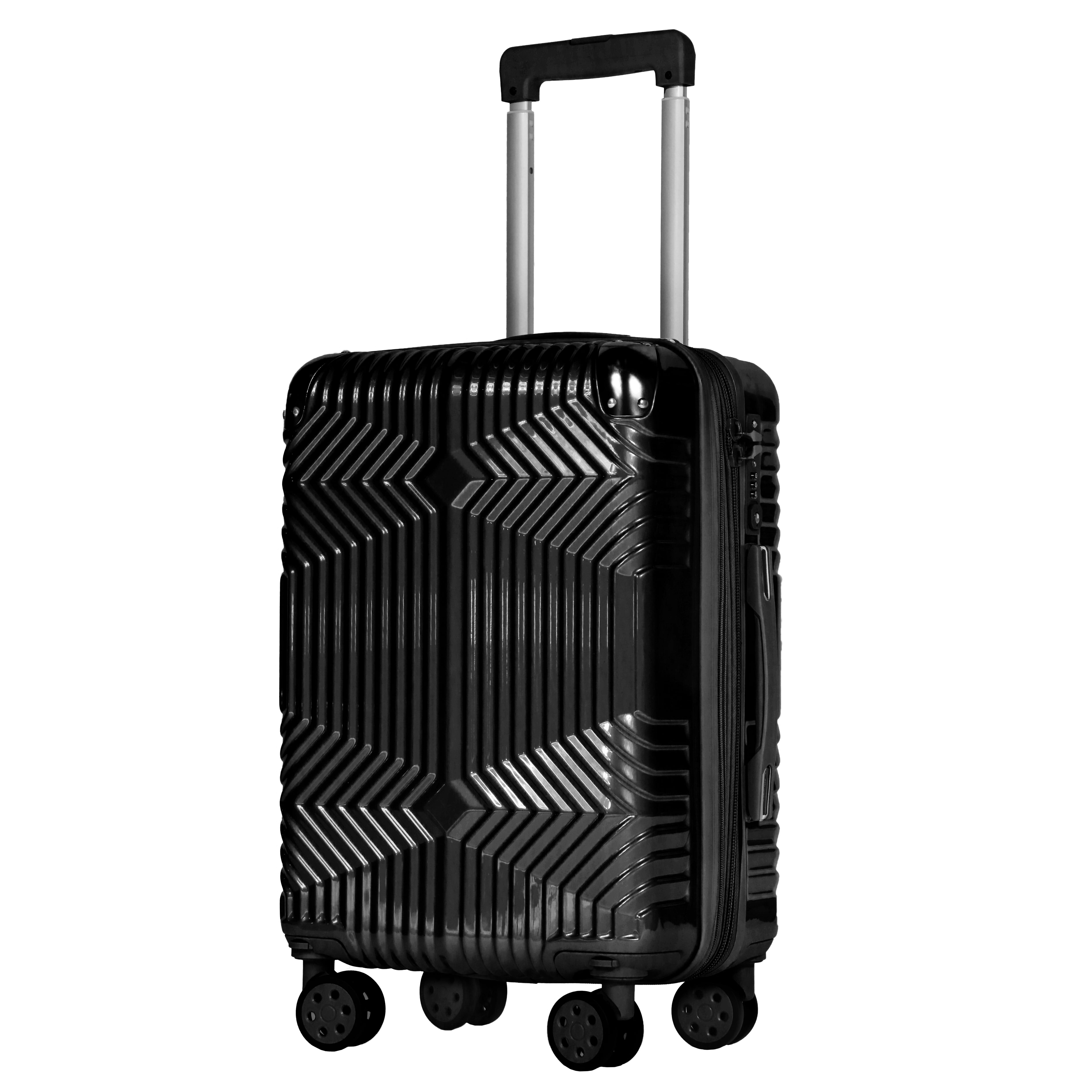 20-inch Black Carry-On Hardcase Roller Luggage