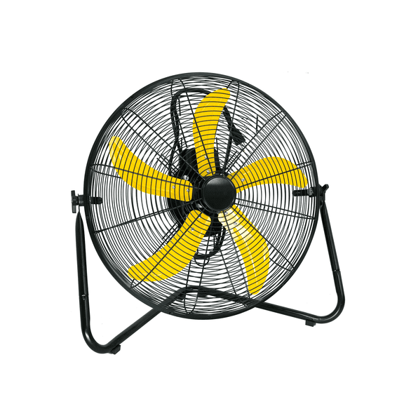 20 Inch Heavy Duty Floor & Wall Mount Fan - 5300 CFM High Velocity, 160-Watt, 3-Speed, Industrial Cooling for Garage, Workshop, Office, Home - UL Listed