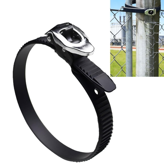 20 Inch Heavy Duty Reusable Ratcheting Cable Ties with Stainless Steel Buckle, Adjustable Locking Straps for Outdoor Fencing, Poles, Gates, Pipes & Secure Fastening
