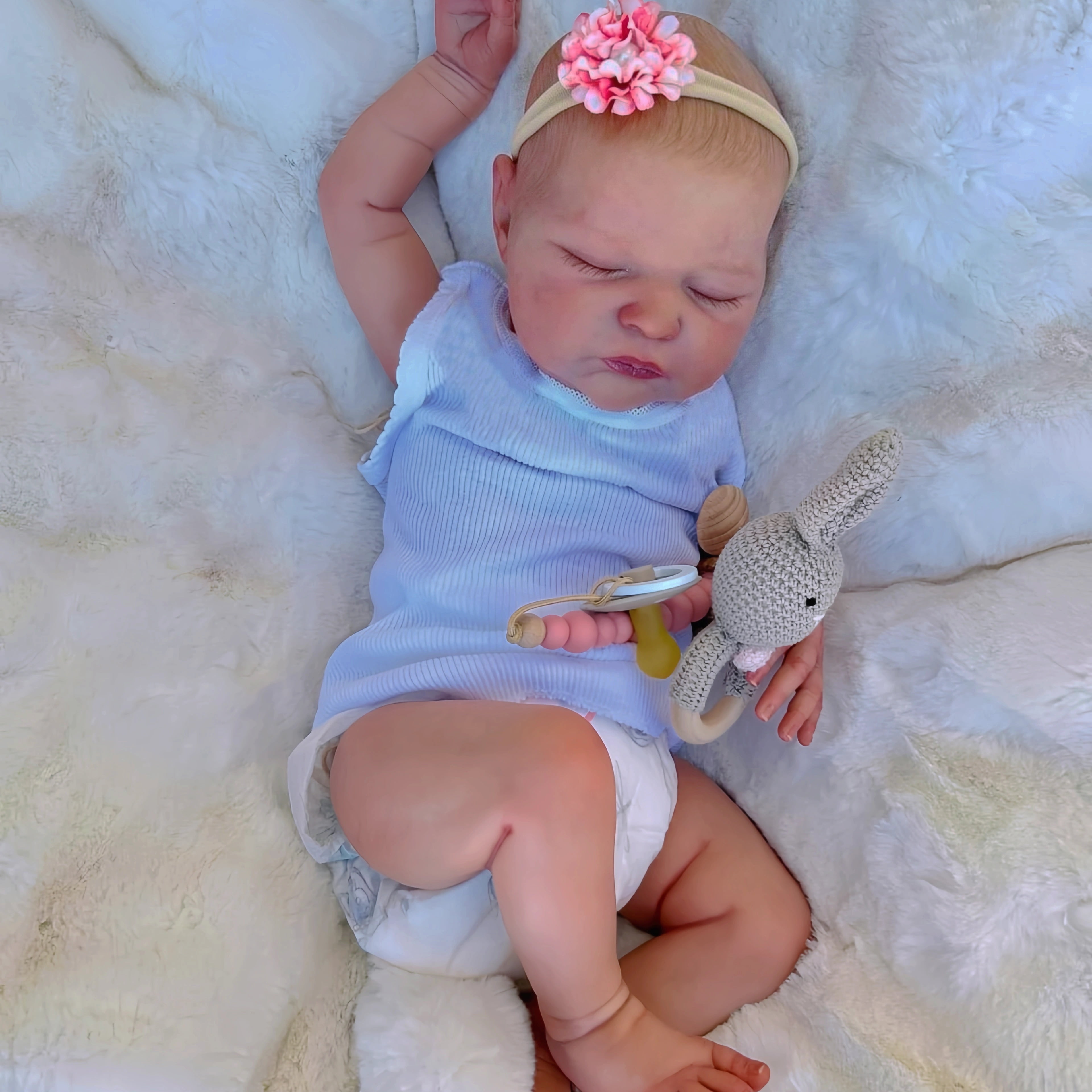 20 Inch High Quality Cloth Body Lifelike Reborn Baby Doll - 3D Painted Skin with Clearly Visible Veins - Kids' Favorite Birthday Gift / Christmas Gift