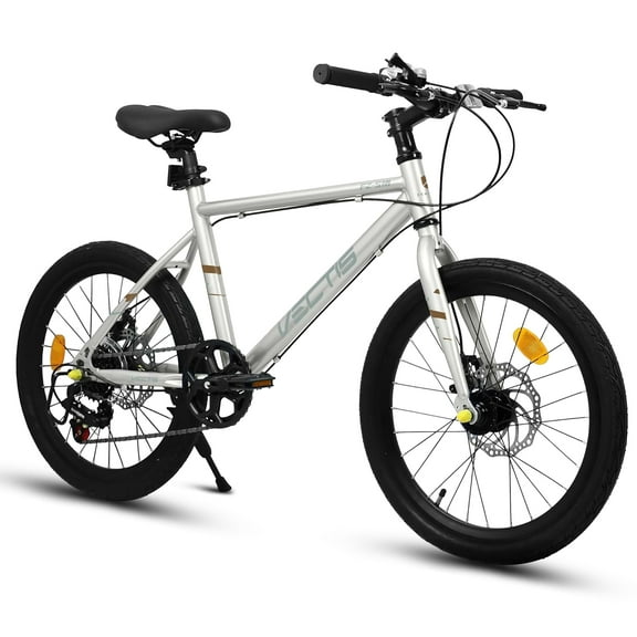 20 Inch Kids Bike, Hybrid of Road & Mountain Bike, 7 - Speed with Disc Brakes, for 5 - 10 Years Old