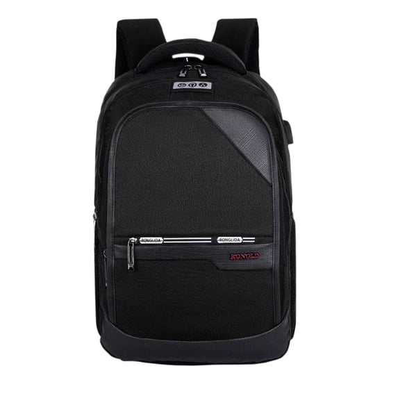 20 Inch Large Capacity Linen Schoolbag, USB Charging Laptop Backpack, 16 Inch Computer Bag, Student Hiking Travel Shoulder Bag, Padded Strap Breathable Multi Pocket Durable Casual Bag