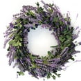 thumbnail image 1 of 20 Inch Lavender Wreath for Front Door Greenery Leaves Wreath for All Seasons Indoor Outdoor Floral Wreath for Wedding Party Home Decor, 1 of 6