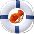 thumbnail image 1 of 20 Inch Life Preserver Ring with Water Floating Lifesaving Rope 98.4FT Set, Swim Foam Ring Buoy Swimming Pool Safety Throwing Ring Rope Rescue Lifeguard Wall Decoration, 1 of 15
