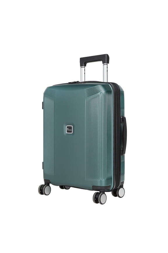 20 Inch Lightweight Expandable Carry On Luggage PC Hardside Suitcase with Spinner Wheels & TSA Lock, Champagne