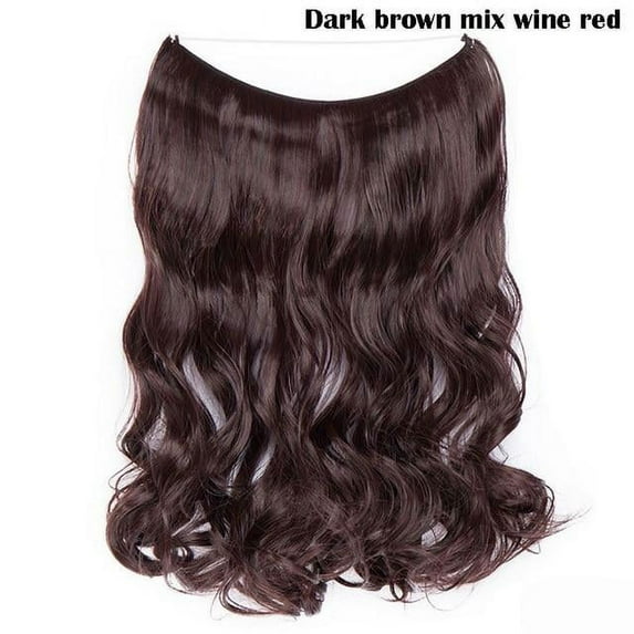 20 Inch Long Synthetic Hair Extensions, Weft 10 in. With 5 Clips