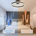 thumbnail image 1 of 20 Inch Low Profile Ceiling Fans with Remote Control and APP,Kids Modern Indoor Ceiling Fan with Lights,3 Light Color Change and 6 Speeds for Bedroom, Living Room,Kitchen, 1 of 7