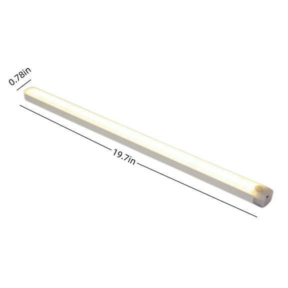 20-Inch Magnetic Motion Sensor Led Light Strip Rechargeable Usb Cabinet Light Bedroom Corridor Light Warm White Light Wall Mount Night Light Indoor Lighting with Adhesive Magnetic Light Strip