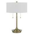 thumbnail image 1 of 20 Inch Metal Table Lamp with Pull Chain Switch, Brass- Saltoro Sherpi, 1 of 5