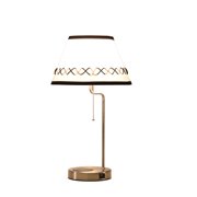 20-Inch Modern Craft Table Lamp with USB Charging Station, Bedside Reading Light