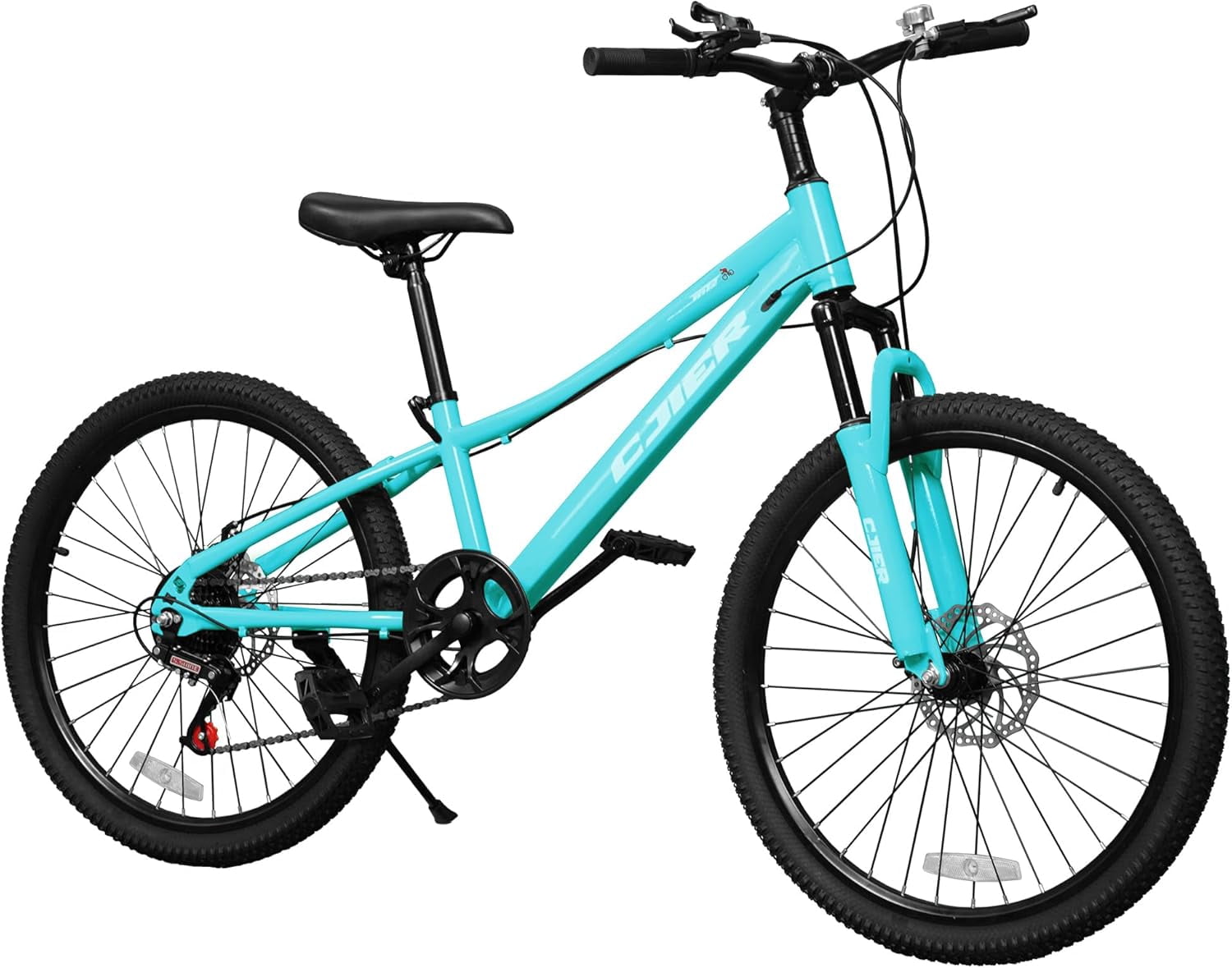 20 Inch Mountain Bike for Kids, Akaber Bicycles for Boys Girls 6-14 Years, 7 Speed Gears, Suspension Fork, Dual Disc Brakes, Anti-Slip Tires